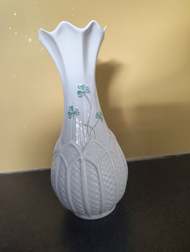 Belleek shamrock vase - belleek,