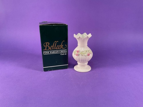 Belleek ribbon spill vase - belleek,