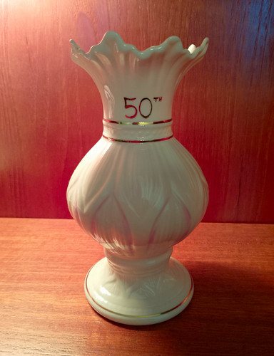 Belleek porcelain lotus vase - belleek,