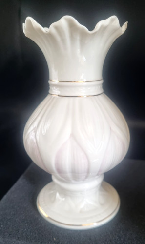 Belleek lotus blossom vase - belleek, 6"