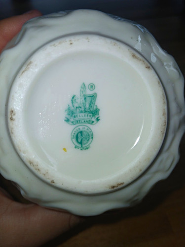Porcelain swan handle vase - porcelain,