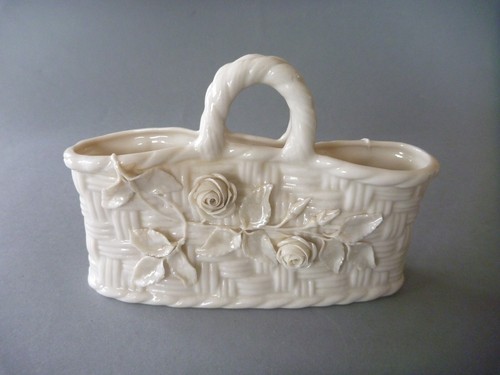 Antique belleek handbag - antique,