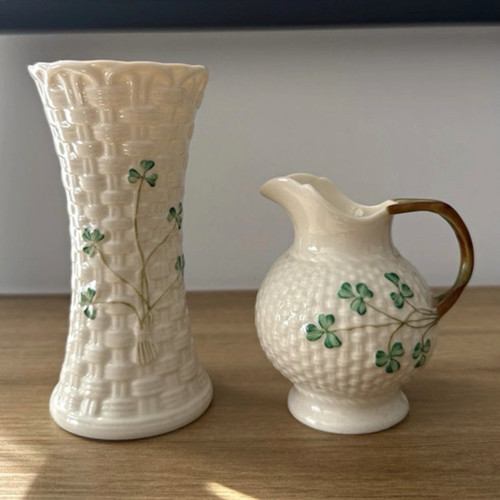 Belleek colleen shamrock - belleek,