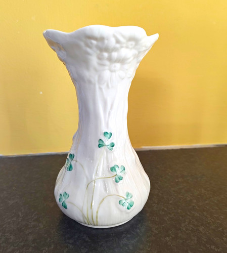 Belleek shamrock vase - shamrock,
