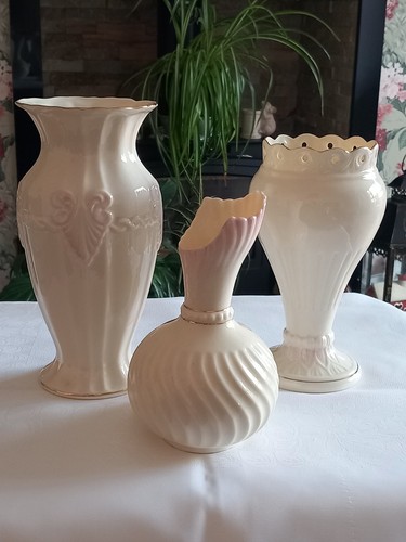 Vintage belleek pink gold - vintage,