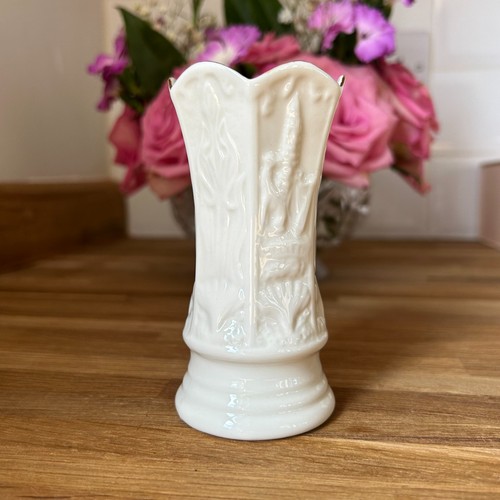 Belleek pottery miniature vase - pottery,