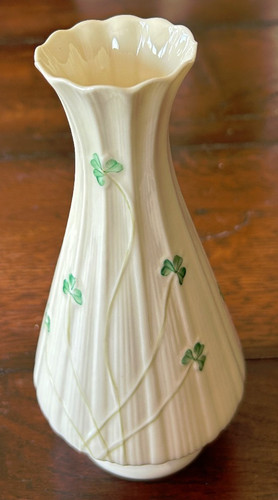 Vintage belleek irish vase - belleek,