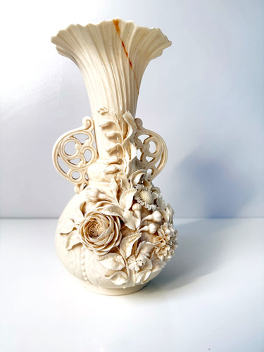 Belleek princess vase black - belleek,