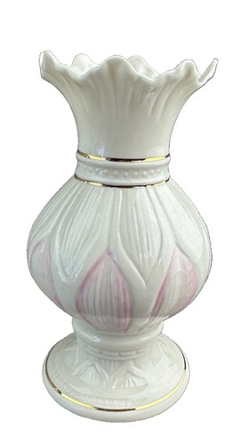 1980s belleek vase - belleek, vase.