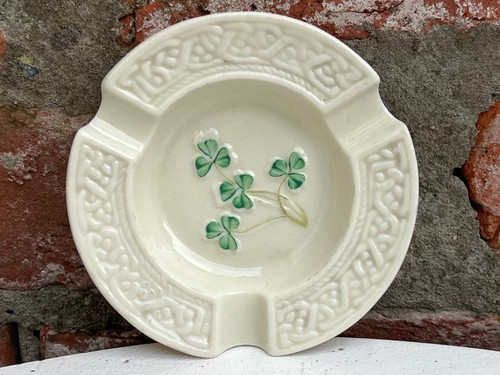 Vintage belleek ashtray - belleek, ashtray,