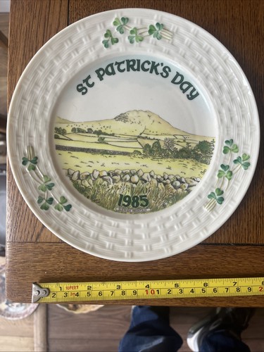 Vintage belleek plate - vintage,