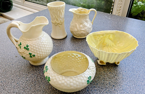 Belleek pottery mixed bundle - pottery,