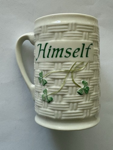 Belleek porcelain himself - himself, mug